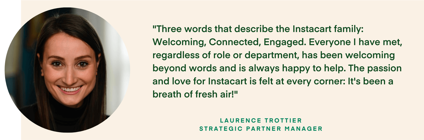 Laurence Trottier onboarding testimonial