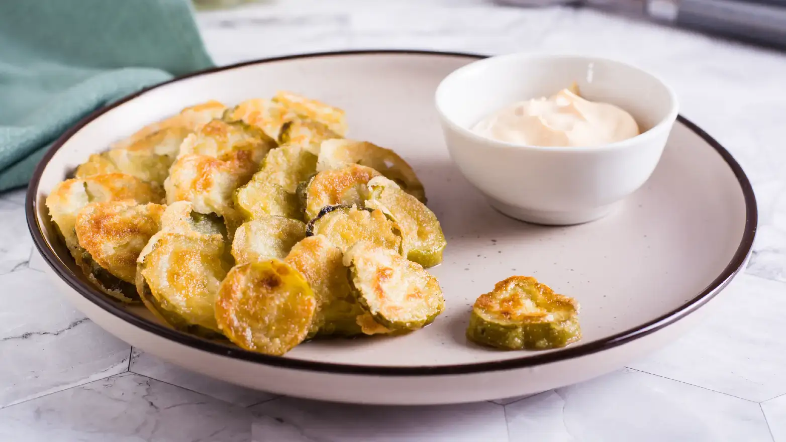 Air-fried pickles