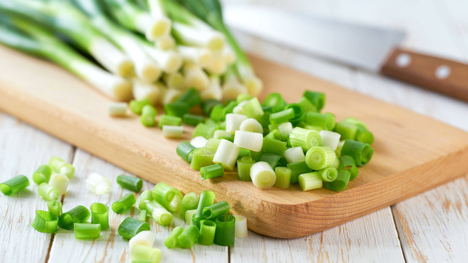 Green onion summer vegetable.