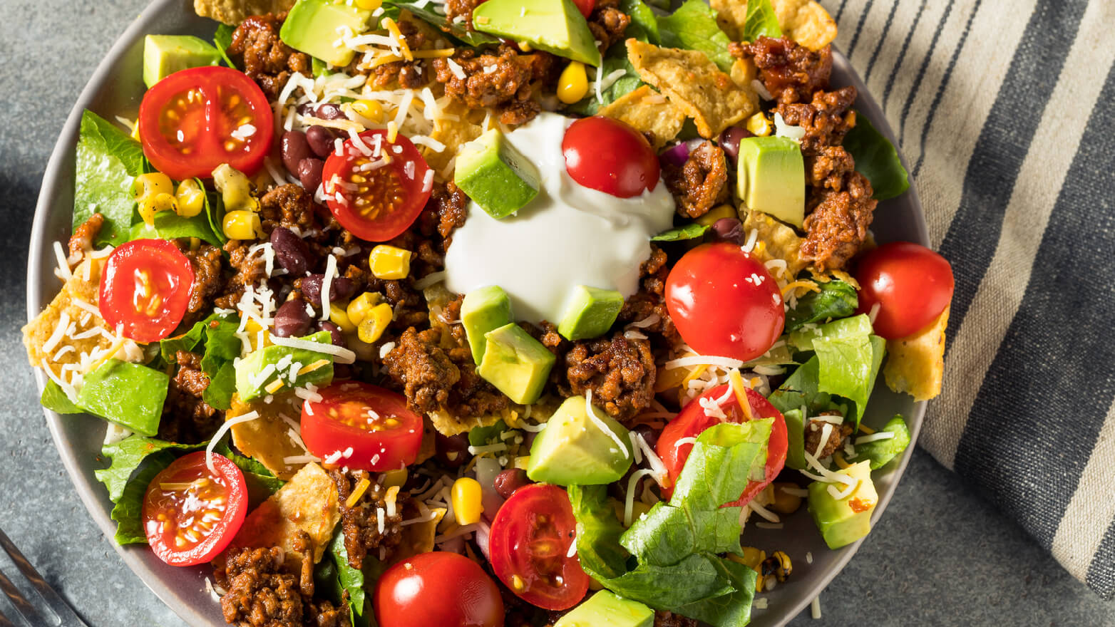 Zesty taco salad