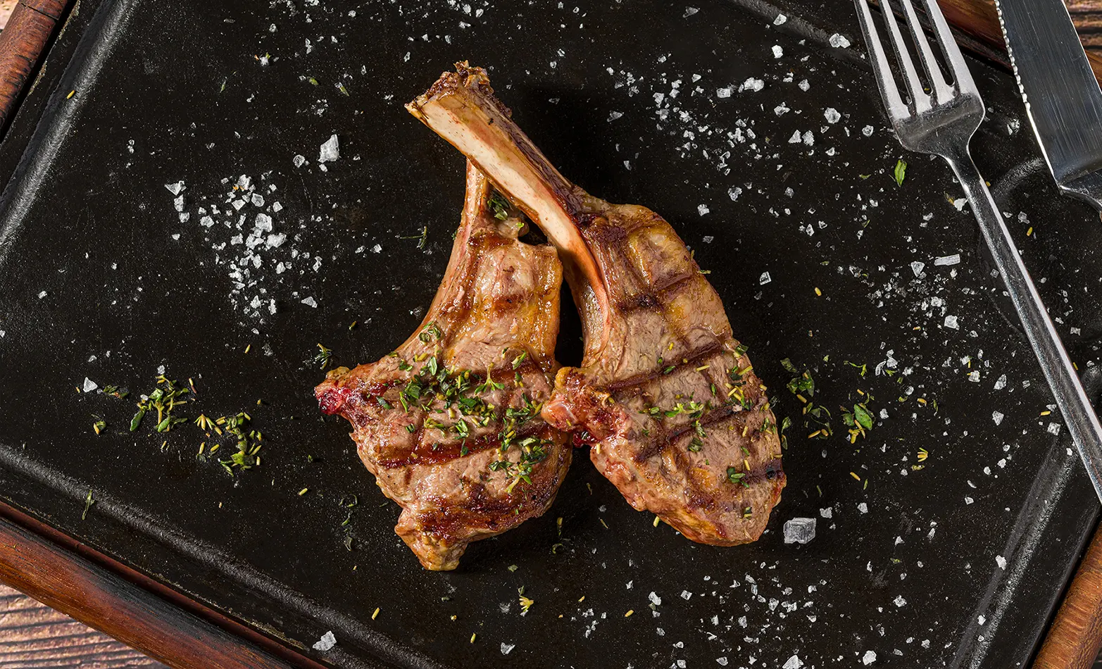 herb lamb chops