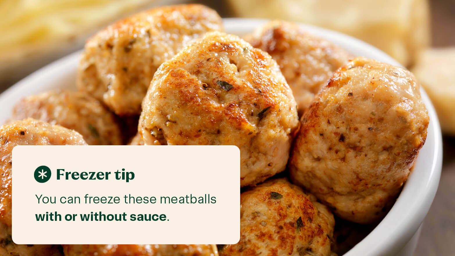 turkey meatball meals that freeze well