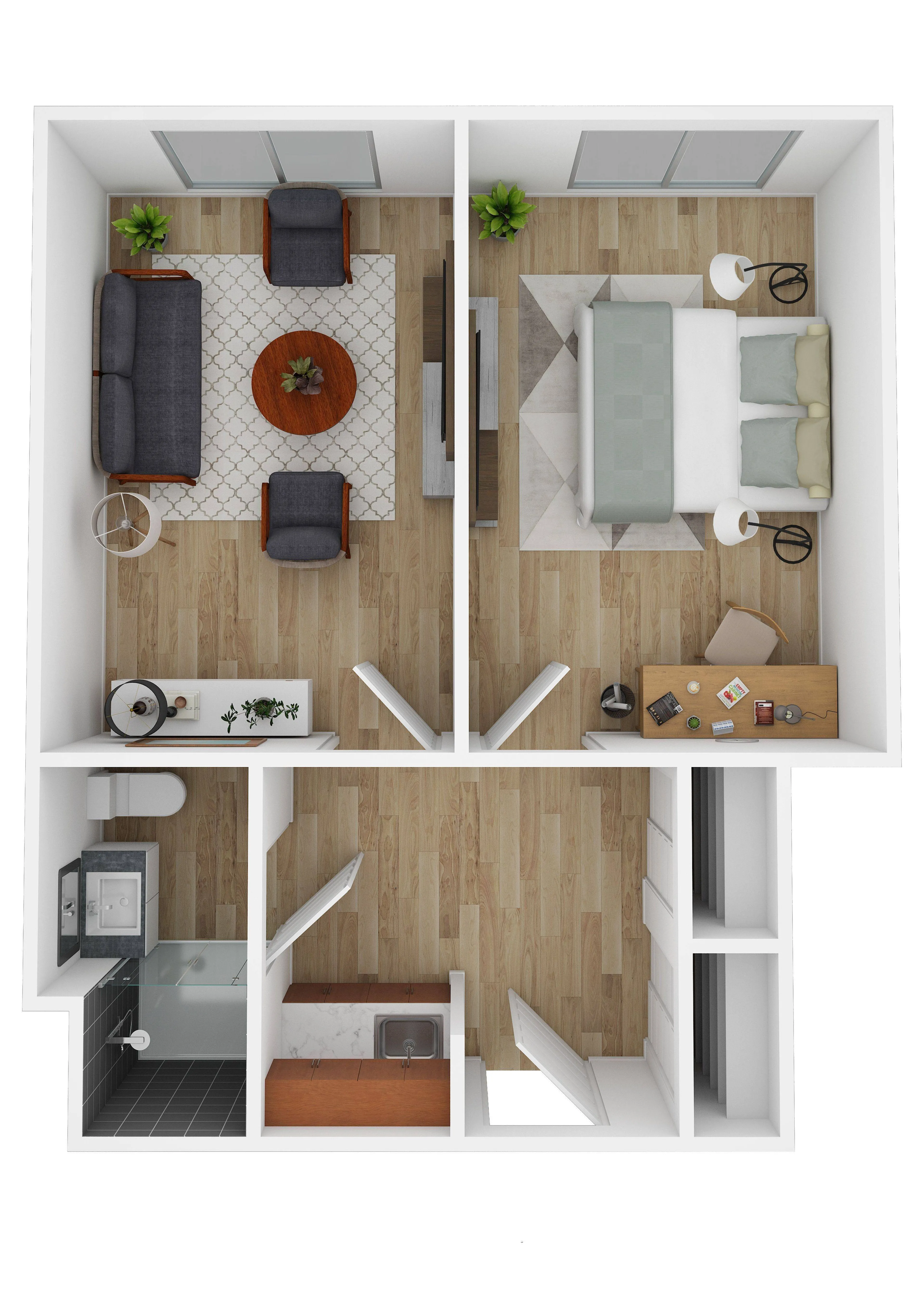 3DFP - Brandall Estates Assisted Living One Bedroom Den or Companion I.jpg