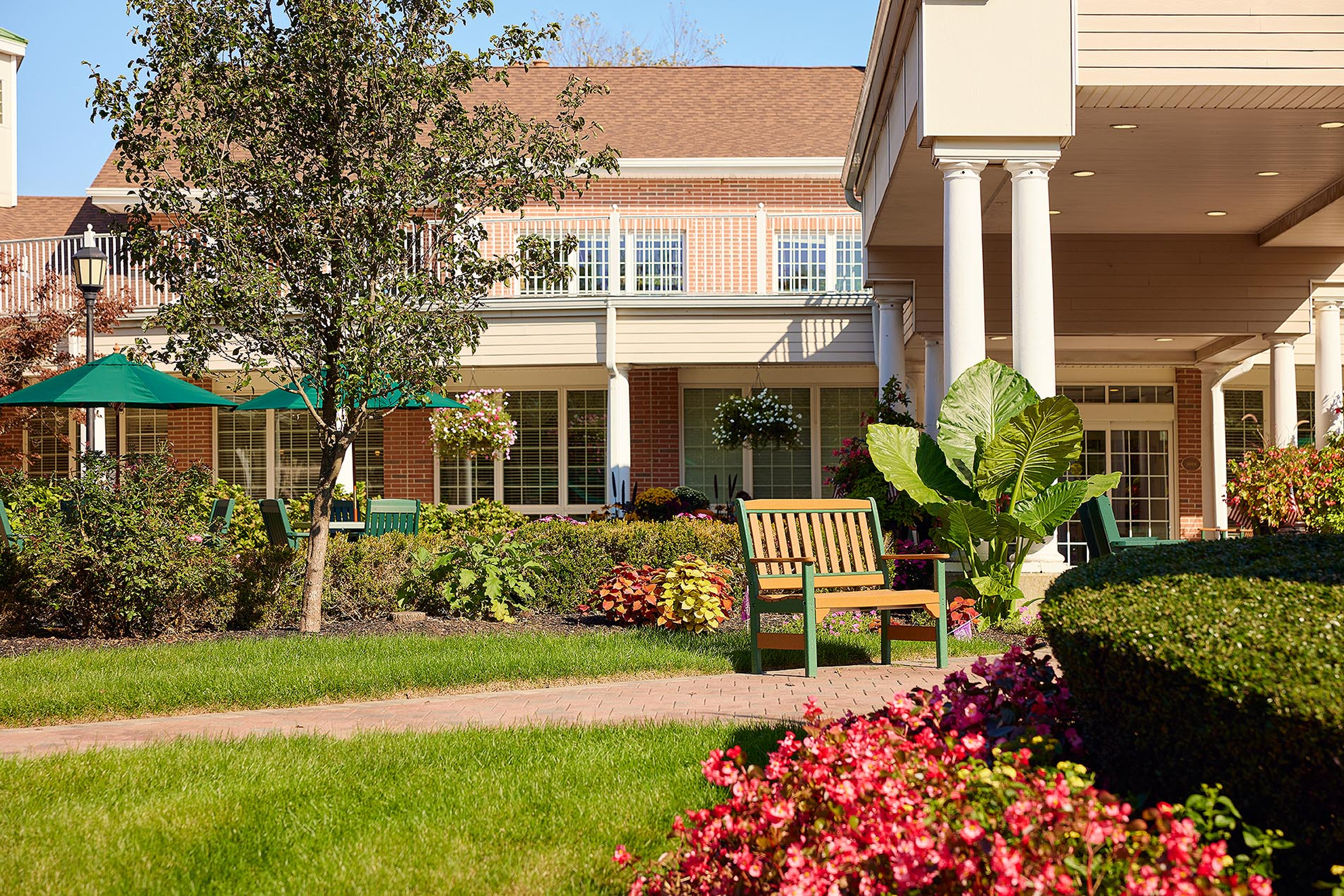 Brandywine Colts Neck Colorful flora and fauna at the entrance