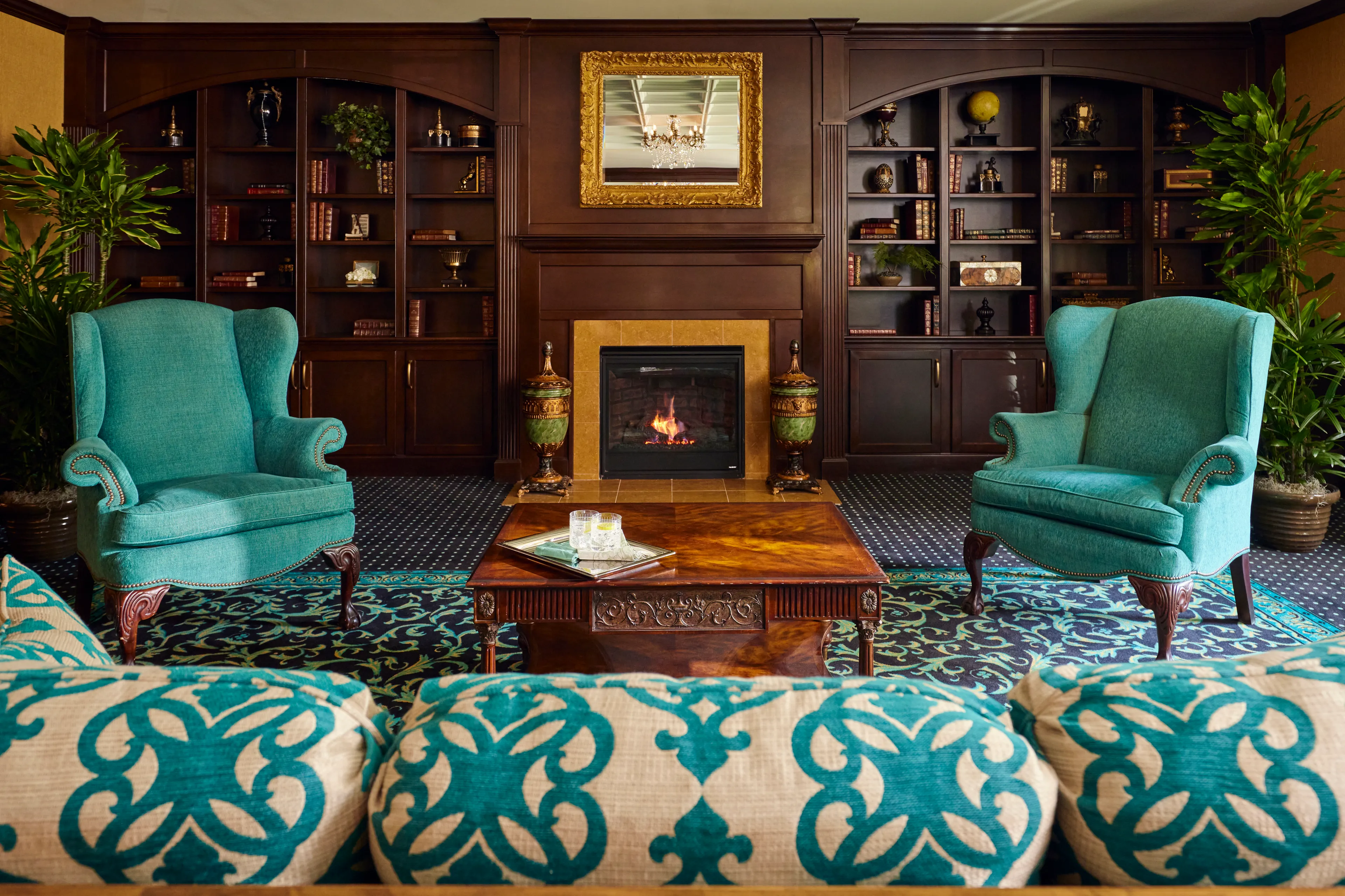 A model room with elegant furnishings
