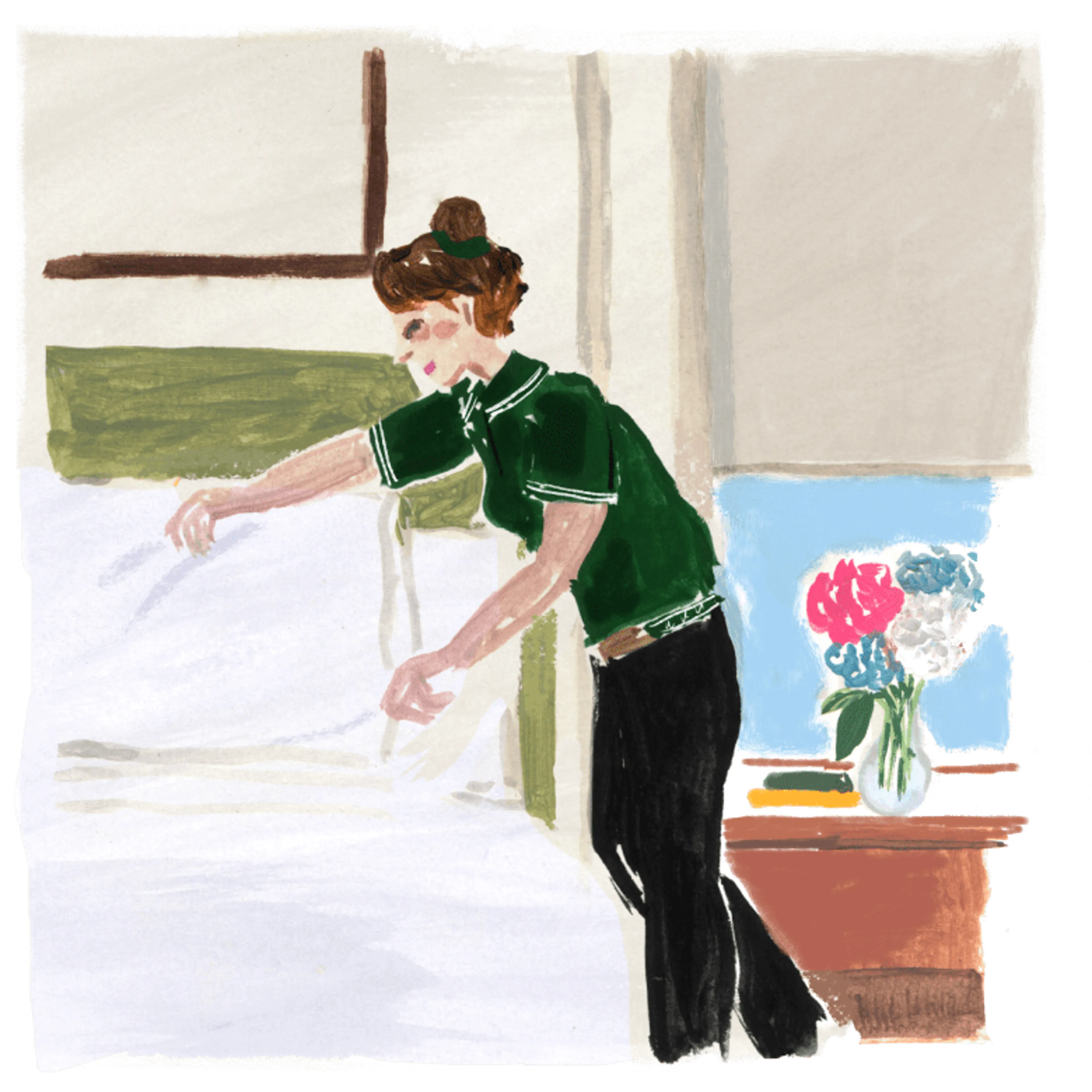 Housekeeping services keeping your room fresh and clean