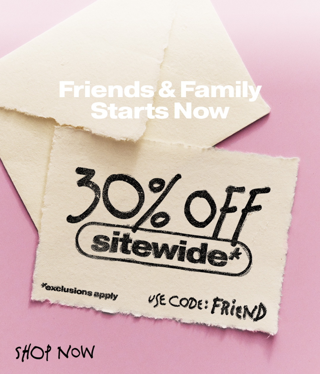 Friends & Family Sale: 30% off Sitewide with Code FRIEND