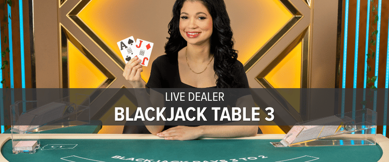 Live Dealer Blackjack Table 3 (MI) - Game Title