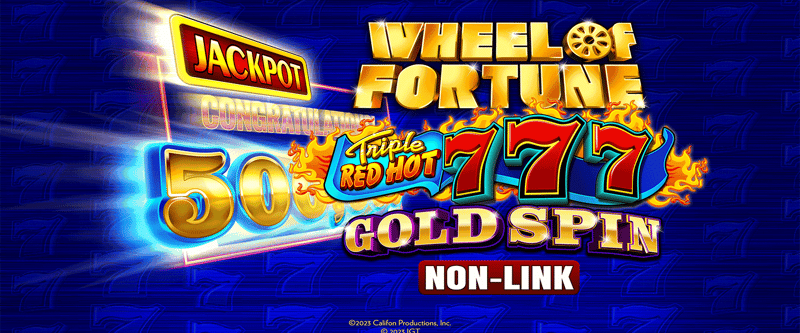 Wheel of Fortune Triple Red Hot 7's Gold Spin (Non-Link) - Game Title
