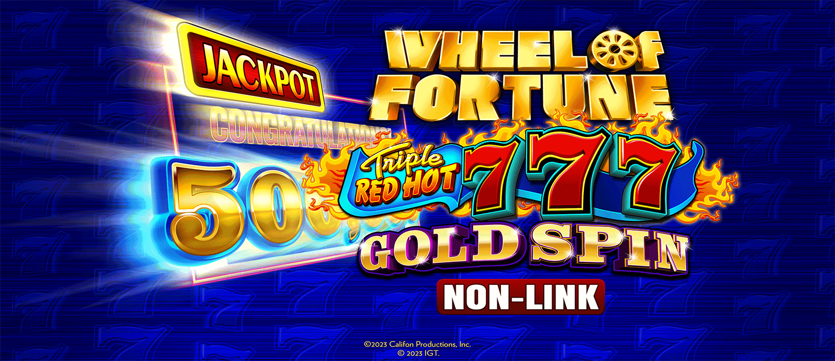 Wheel of Fortune Triple Red Hot 7's Gold Spin (Non-Link) - Game Title