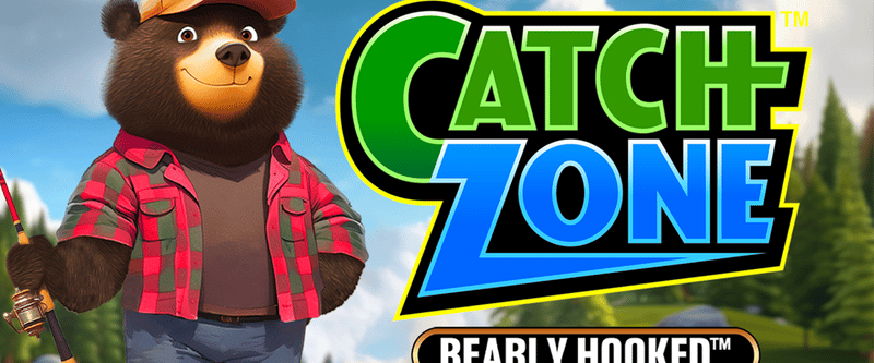 Catch Zone Bearly Hooked - Game Title