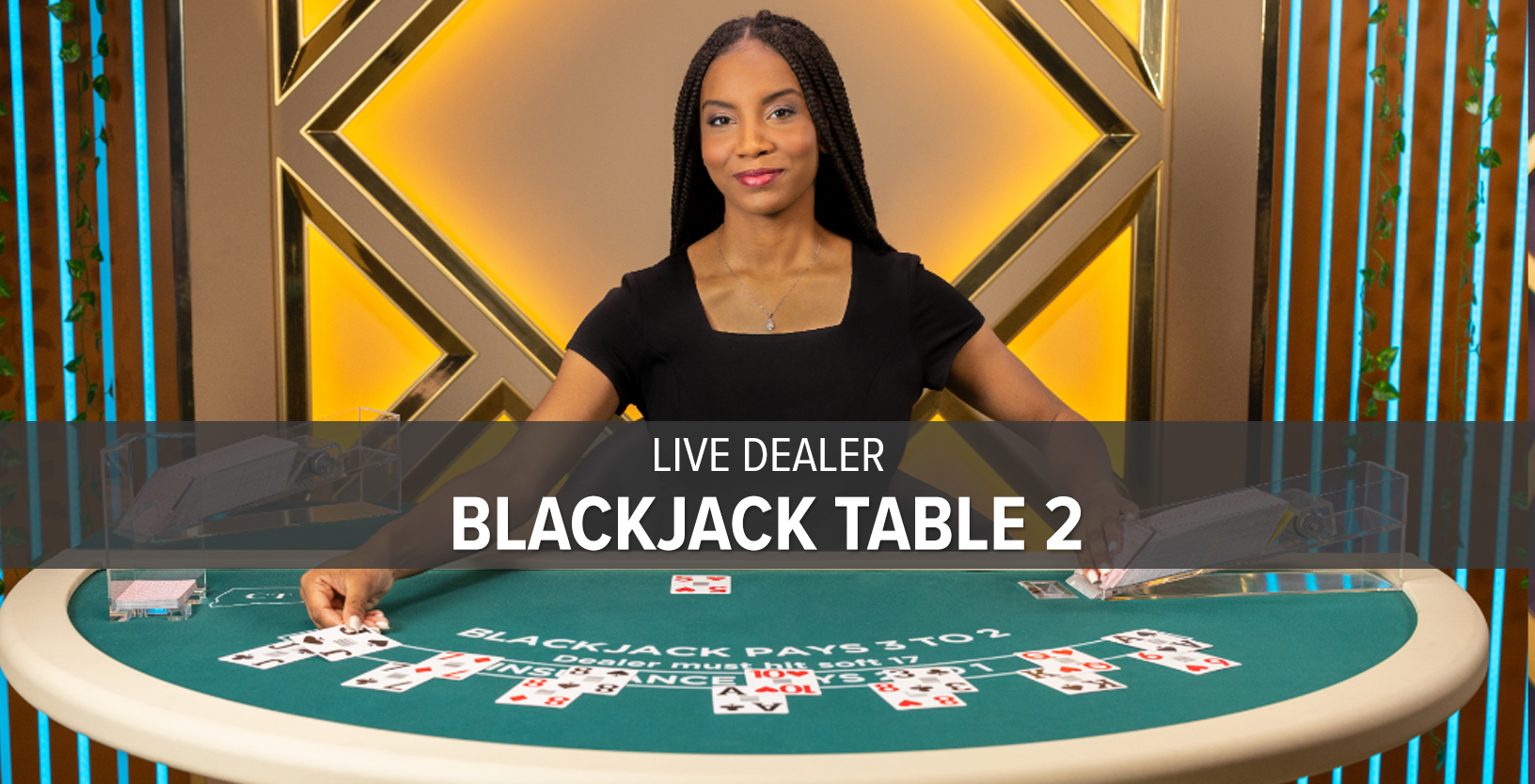 Live Dealer Blackjack (NJ) Table 2 - Game Title