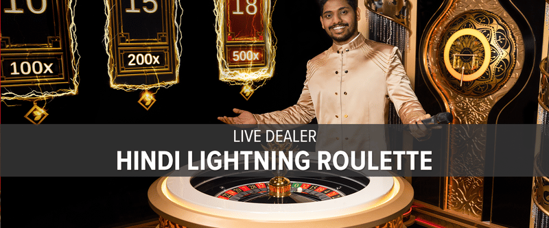 Live Dealer Hindi Lightning Roulette - Game Title
