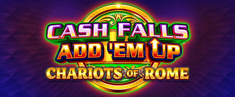 Cash Falls: Add Em Up Chariots of Rome - Game Title