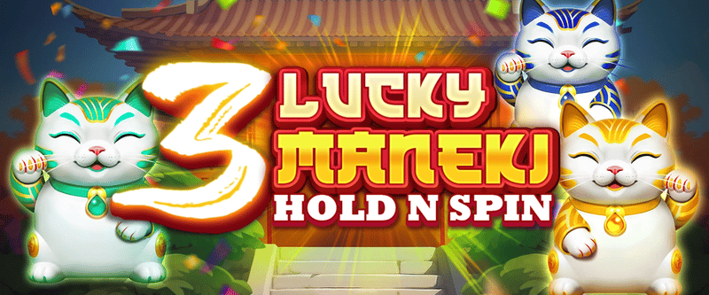 3 Lucky Maneki Hold and Spin - Game Title