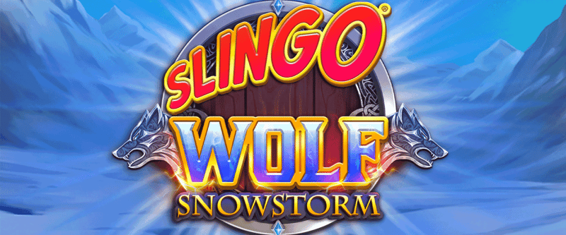 Slingo Wolf Snowstorm - Game Title