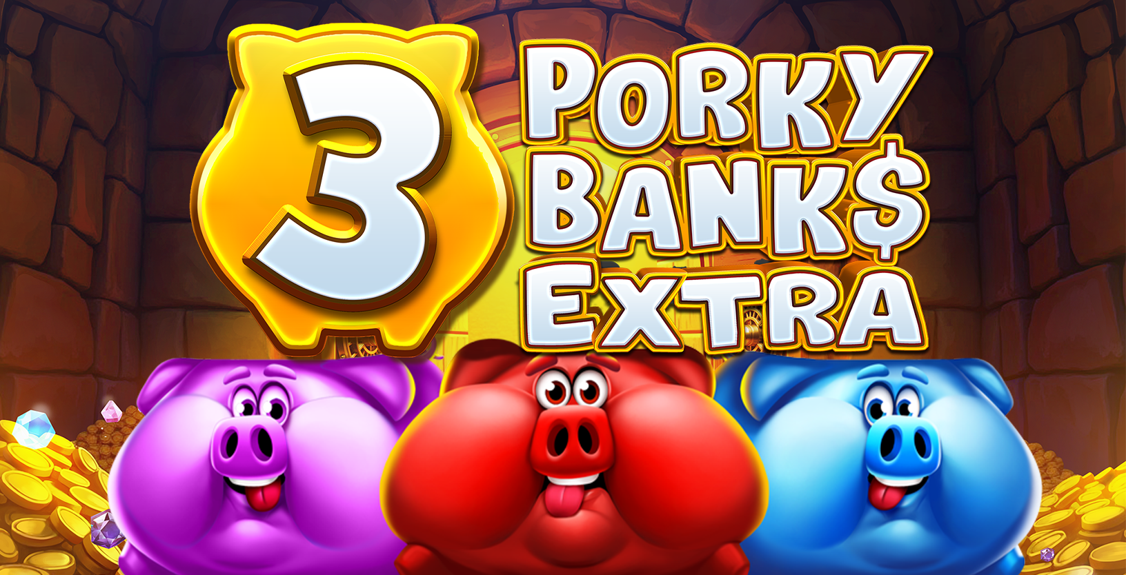 3 Porky Banks Hold & Win Extra - Game Title