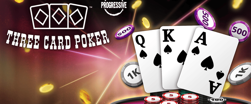 Three Card Poker Progressive - Game Title