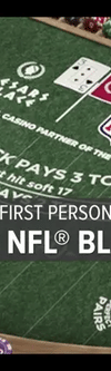First Person Caesars NFL® Blackjack - Game Title