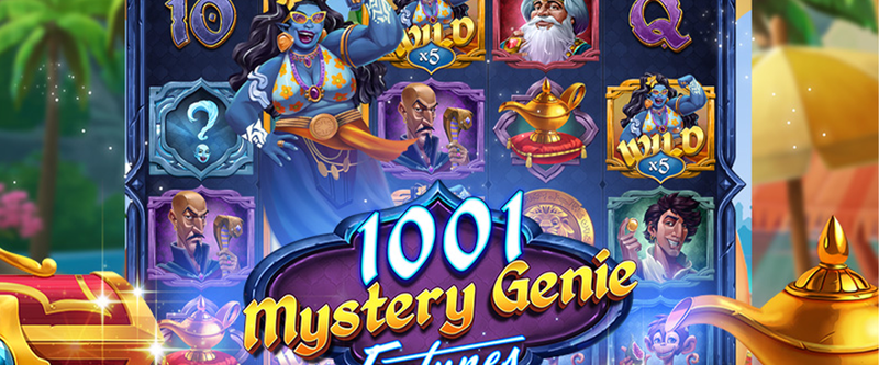 1001 Mystery Genie Fortunes - Game Title