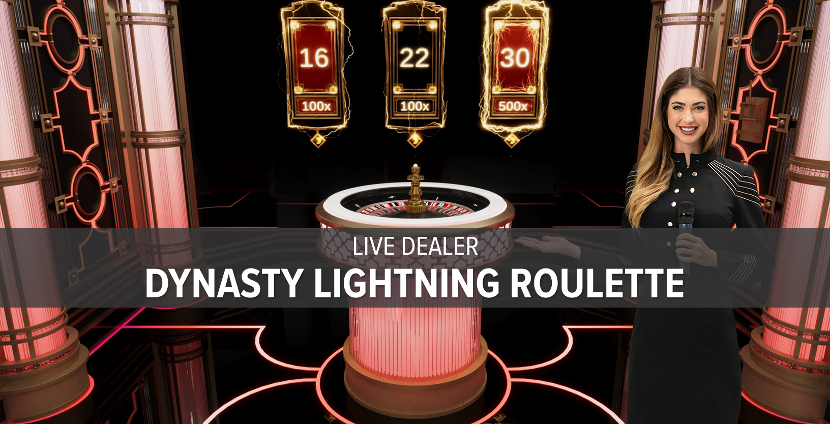 Live Dealer Dynasty Lightning Roulette (ON) - Game Title