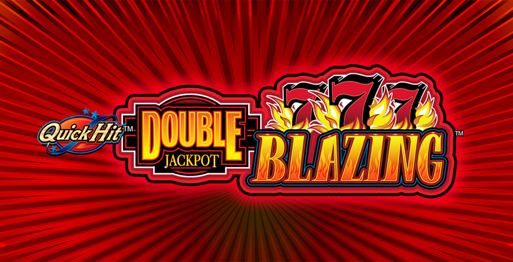 Quick Hit Double Jackpot Triple Blazing 777s - Game Title
