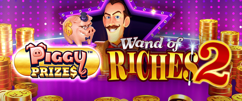 Piggy Prizes Wand of Riches 2 - Game Title