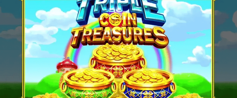 Triple Coin Treasures Shamrock Fortunes - Game Title