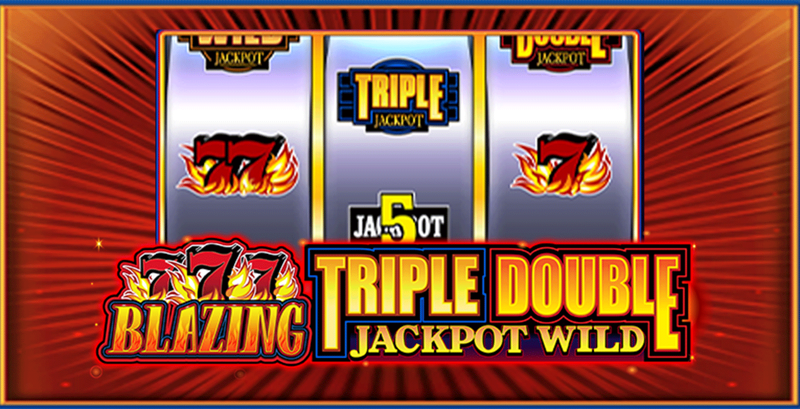 Blazing 777 Triple Double Jackpot Wild - Game Title