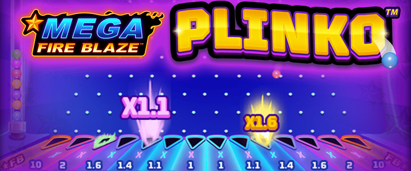 Mega Fire Blaze: Plinko - Game Title