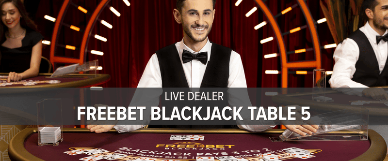 Live Dealer Classic Freebet Blackjack 7 Seat Table 5 (Ontario) - Game Title