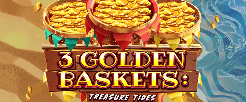 3 Golden Baskets Treasure Tides - Game Title