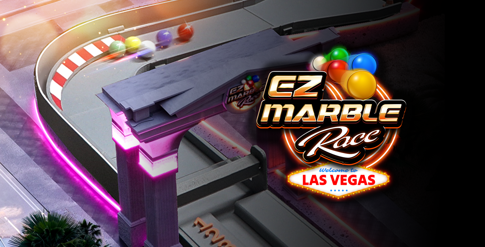 Live Dealer EZ Marble Race Las Vegas (Ezugi) (Canada) - Game Title