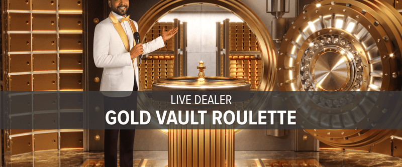 Live Dealer Gold Vault Roulette - Game Title