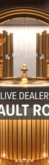 Live Dealer Gold Vault Roulette - Game Title
