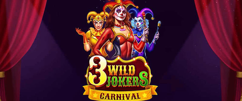 3 Wild Jokers Carnival - Game Title