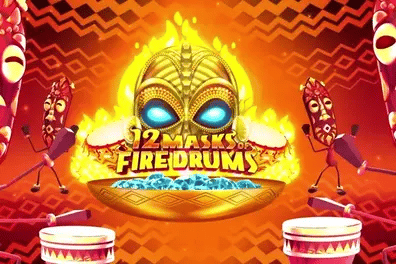 Play 12 Masks of  Fire Drums