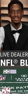 TEMP Caesars Live NFL® Blackjack Table 2 (PA) - Game Title