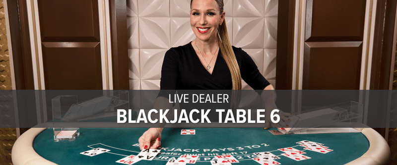 Live Dealer Blackjack Table 6 (MI) - Game Title