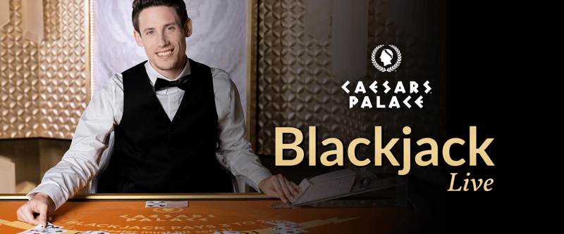 Live Dealer Caesars Palace Blackjack (MI) - Game Title