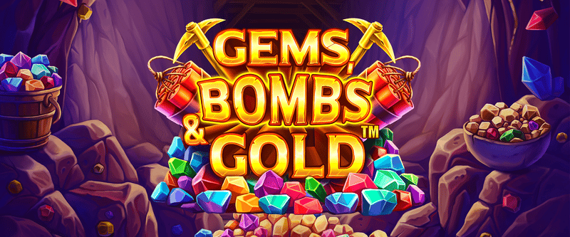 Gems, Bombs & Gold - Game Title
