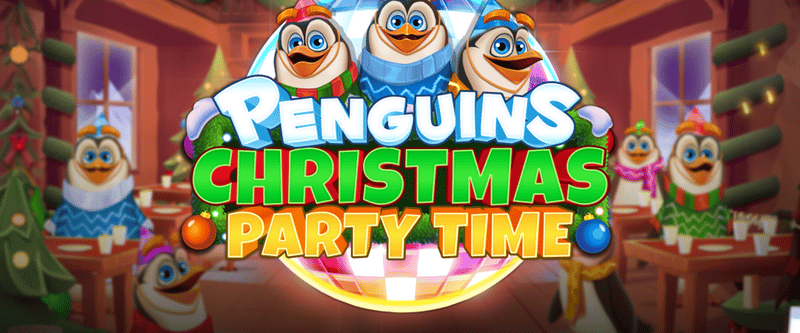 Penguins Christmas Party Time - Game Title