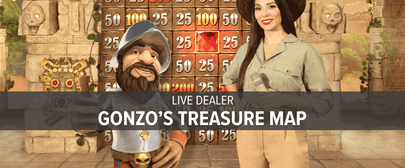 Gonzo's Treasure Map Live - Game Title