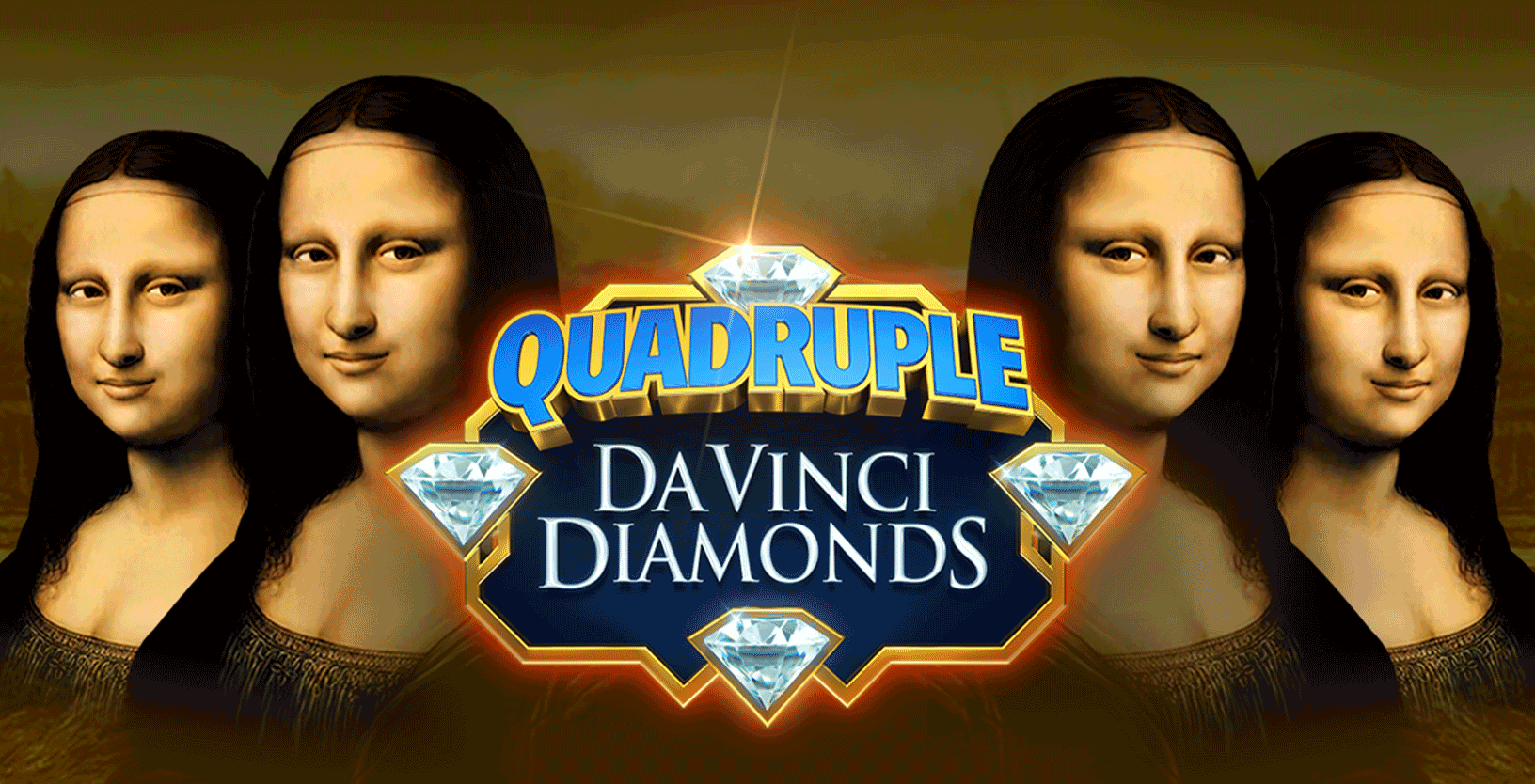 Quadruple Da Vinci Diamonds - Game Title