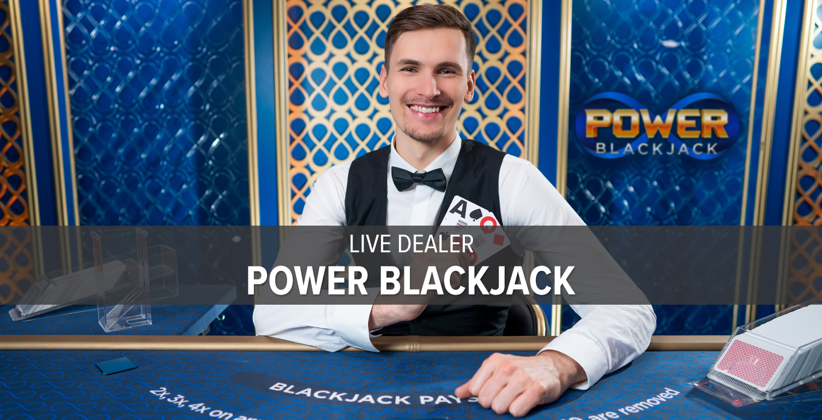 Live Dealer Power Blackjack (NJ) - Game Title