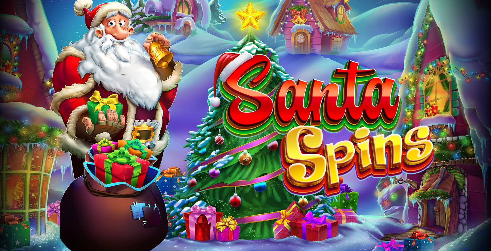 Santa Spins - Game Title