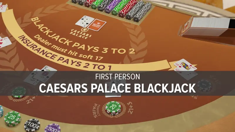 First Person Caesars Palace Blackjack - Game Title