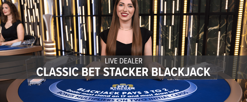 Live Dealer Classic Bet Stacker Blackjack (NJ) - Game Title