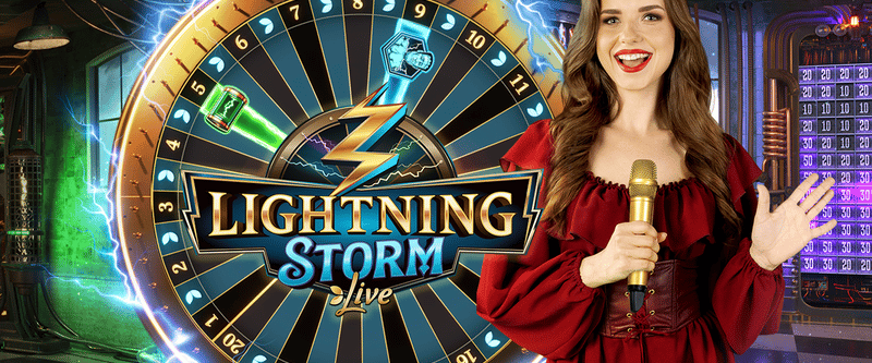 Live Dealer Lightning Storm - Game Title