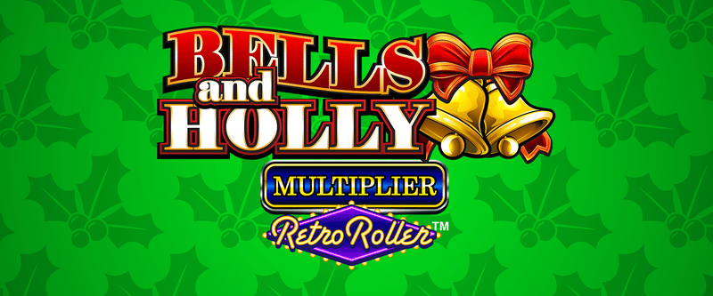 Bells and Holly Multiplier Retro Roller - Game Title